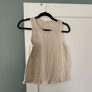Splendid Cream Sleeveless Tank Top